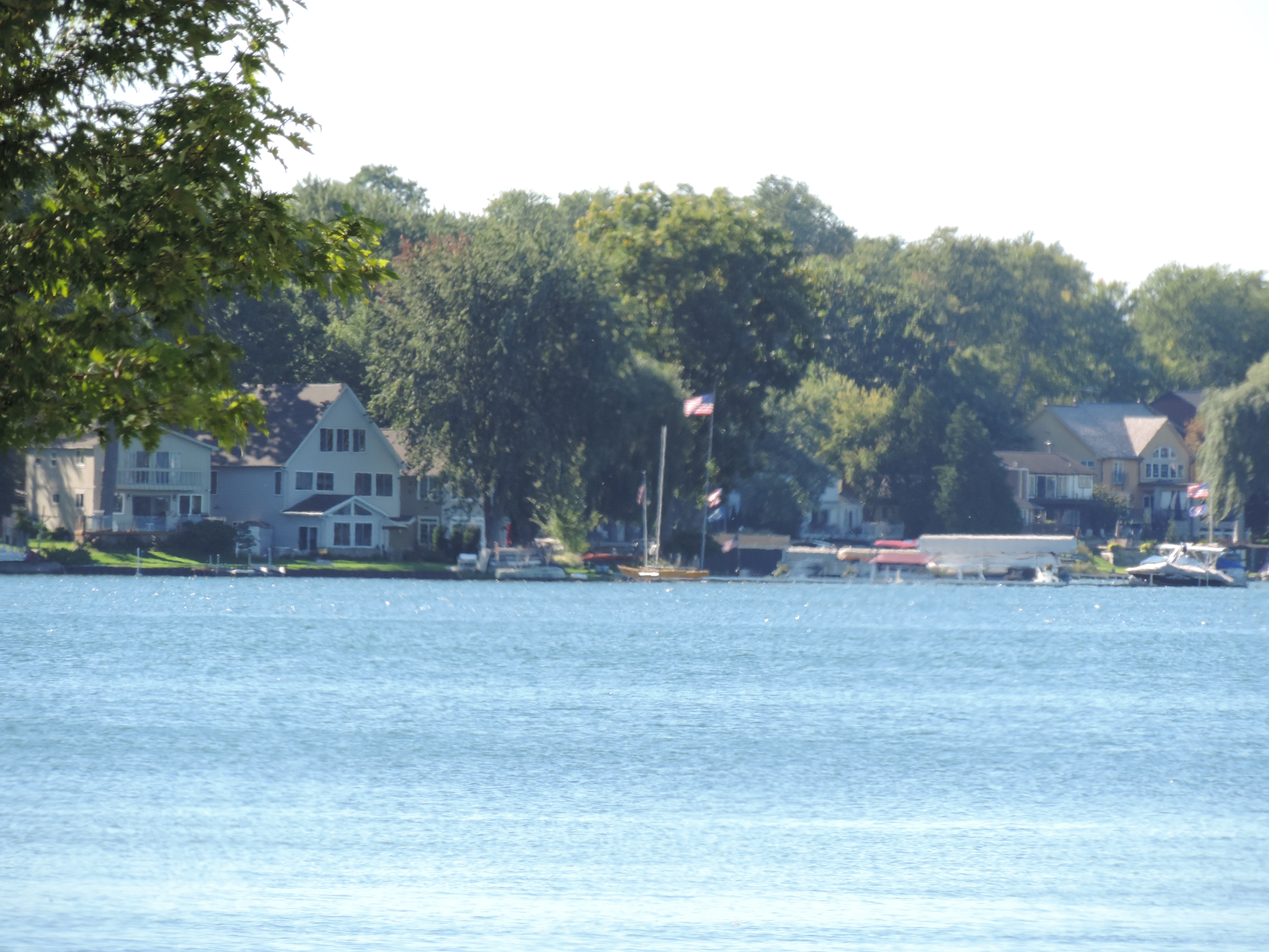 Lake homes on Union Lake in West Bloomfield