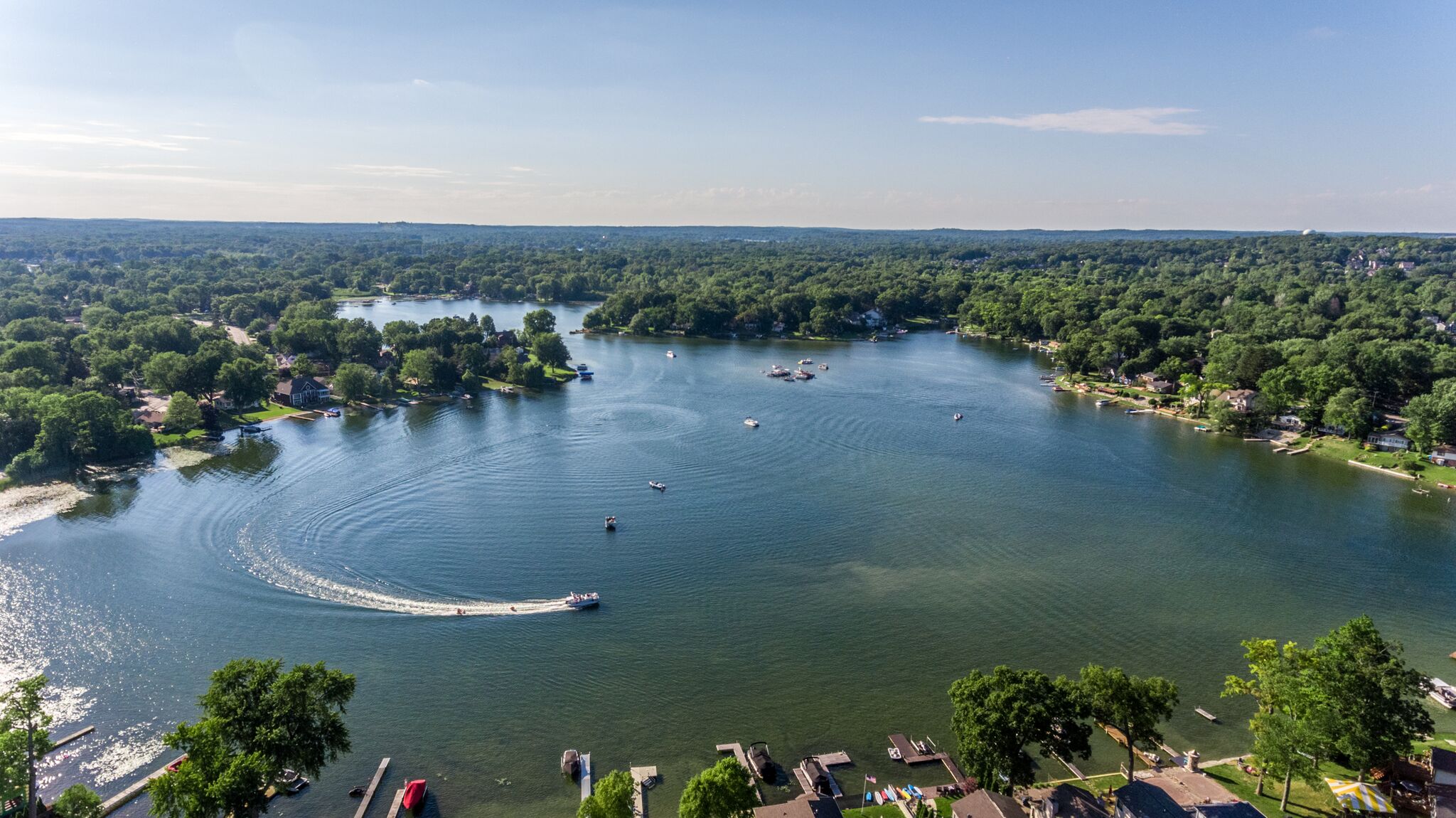 Lake houses on Cooley Lake White Lake MI