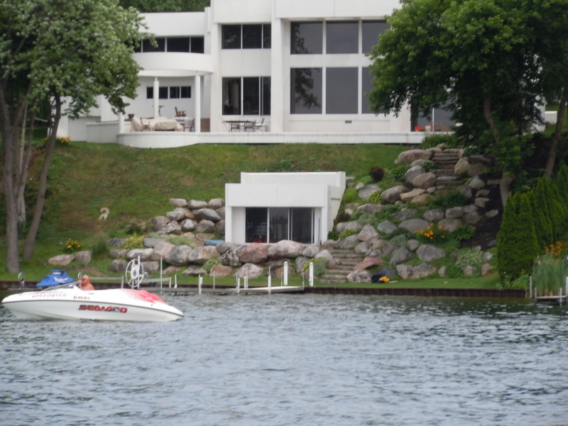 Waterfront homes on White Lake