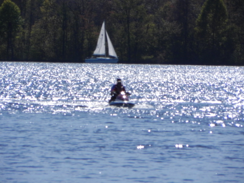 Boating on Baseline Lake in Hamburg MI