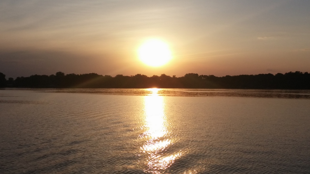 Sunset on Loon Lake in Waterford Mi