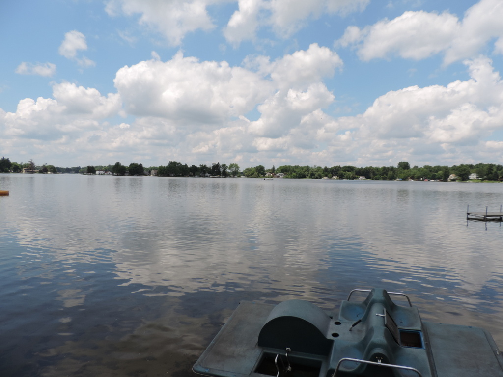 Duck Lake in Highland Township Michigan