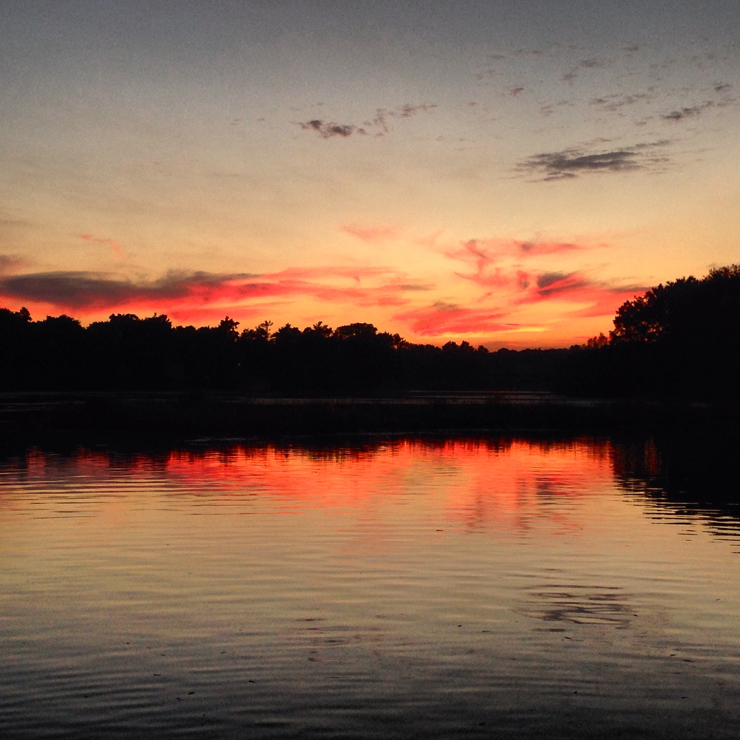Sunset on Heather Lake in Orion MI
