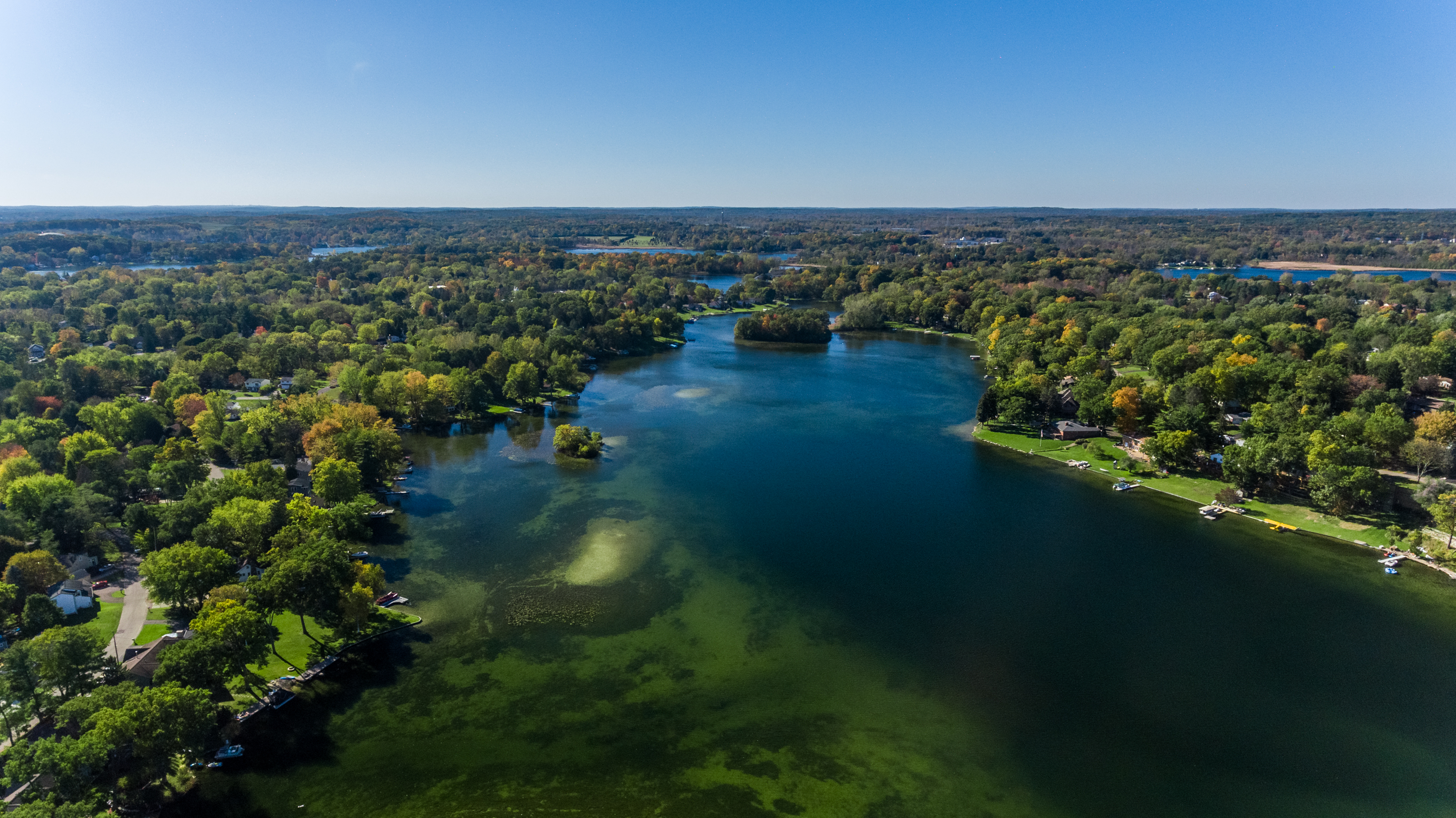 Aerial view Van Norman Lake Waterford