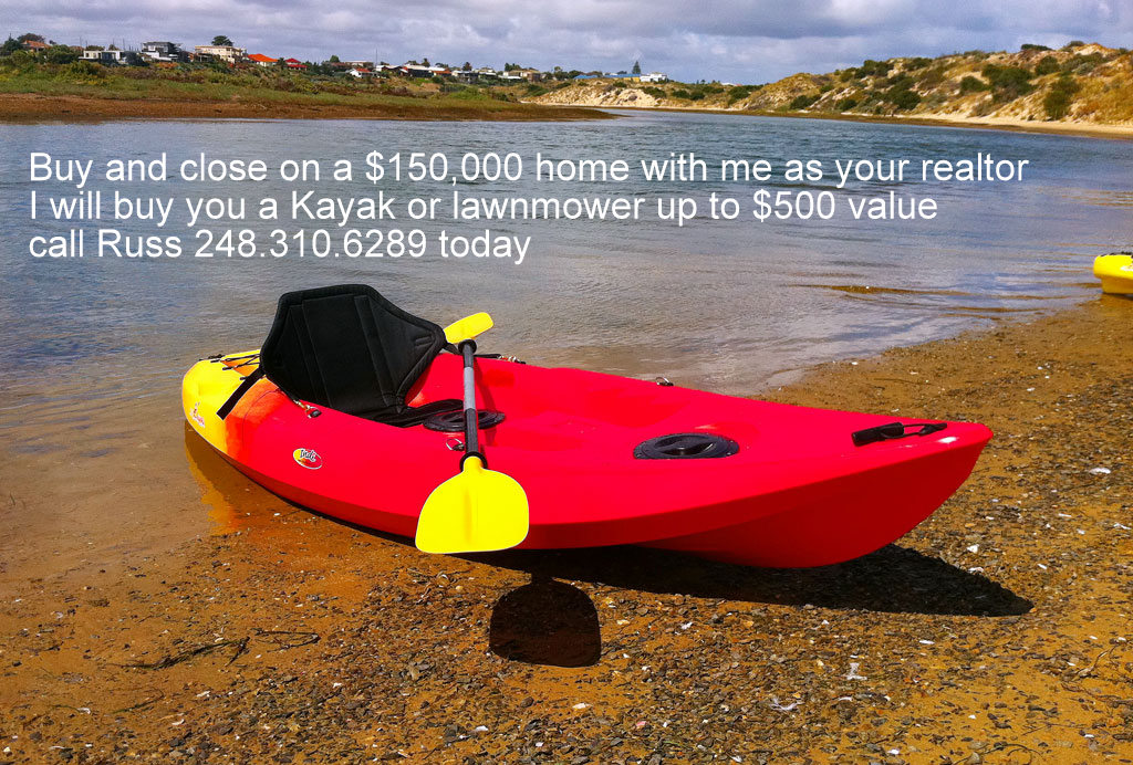 Michigan kayak home buying bonus