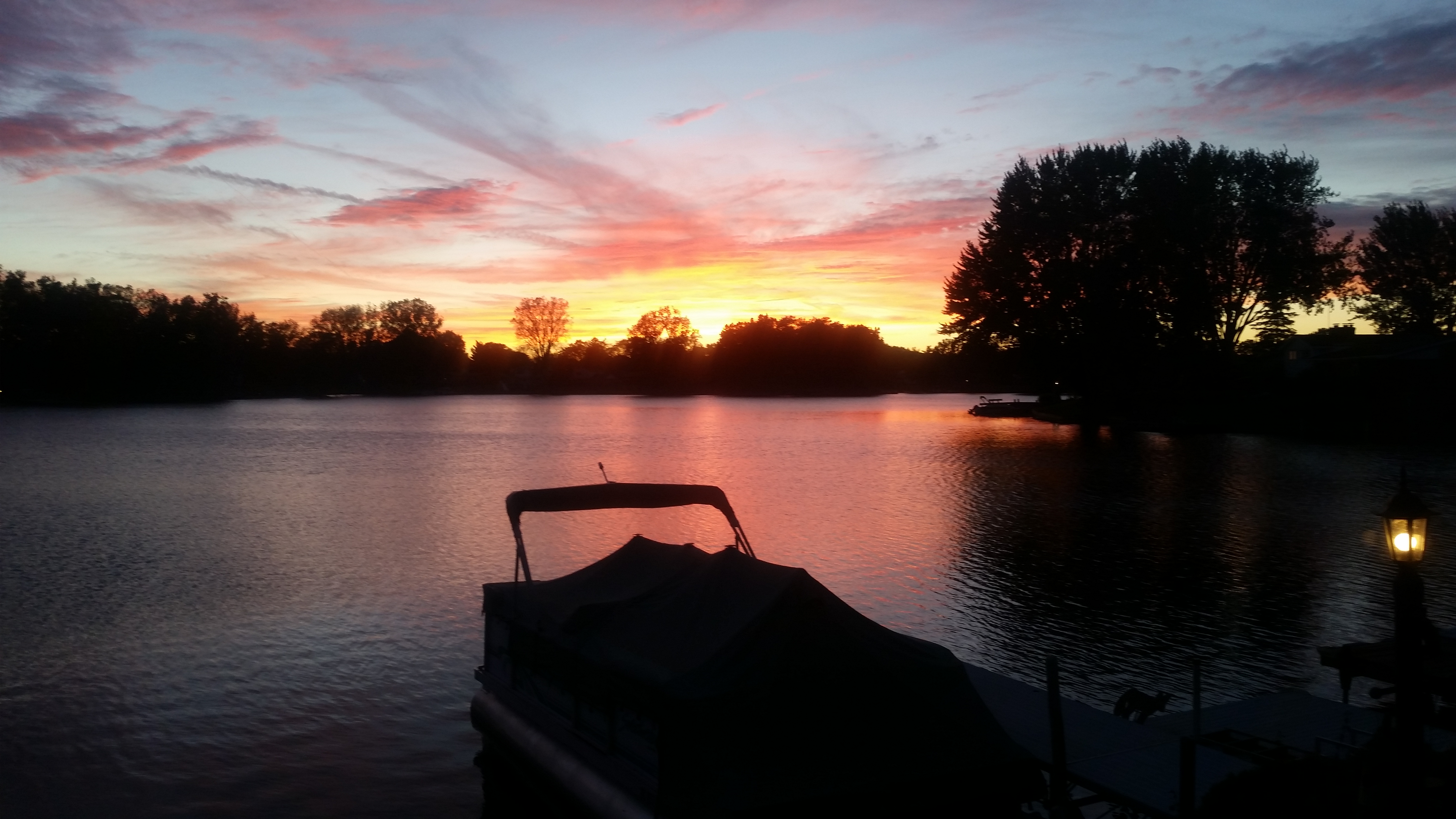 Tull Lake sunset White Lake Mi