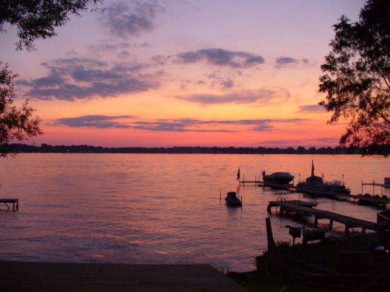 Sunset on Walled Lake, Walled Lake Michigan